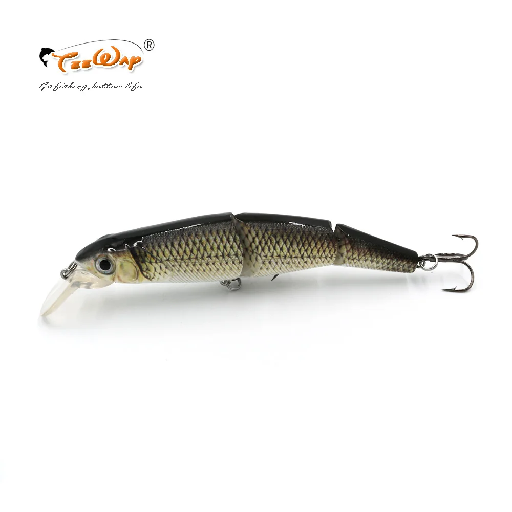 Teeway 1Pcs 11.5cm 16g 3-Segement Isca Artificial Pike Lure Muskie Fishing Lures Swimbait Crankbait Hard Bait Accessory | Спорт и