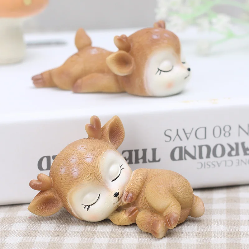 Мультяшный олень детский сон формы DIY искусственная фигурка сказочное украшение