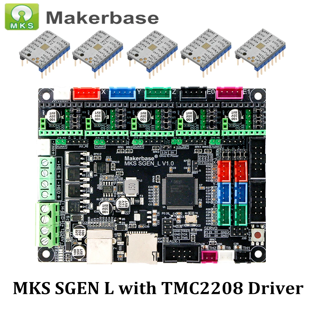32 битный Управление плата MKS сгэн L Smoothieboard совместим с Marlin2.0 Smoothieware за СКР V1.3 для