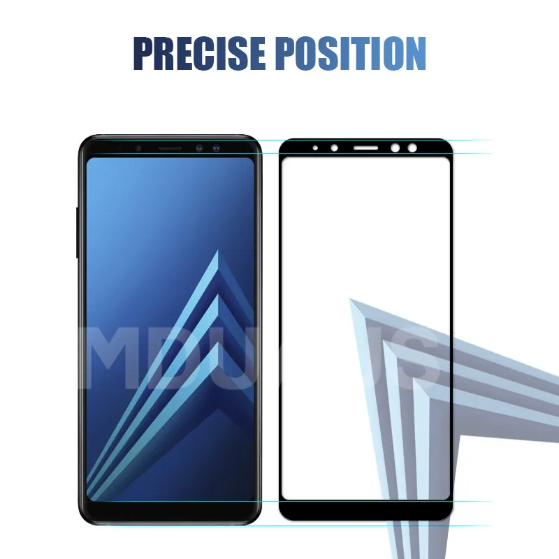 9D Защитное стекло для samsung Galaxy A3 A5 A7 A6 A8 Plus A9 закаленное защитное стекло для экрана чехол