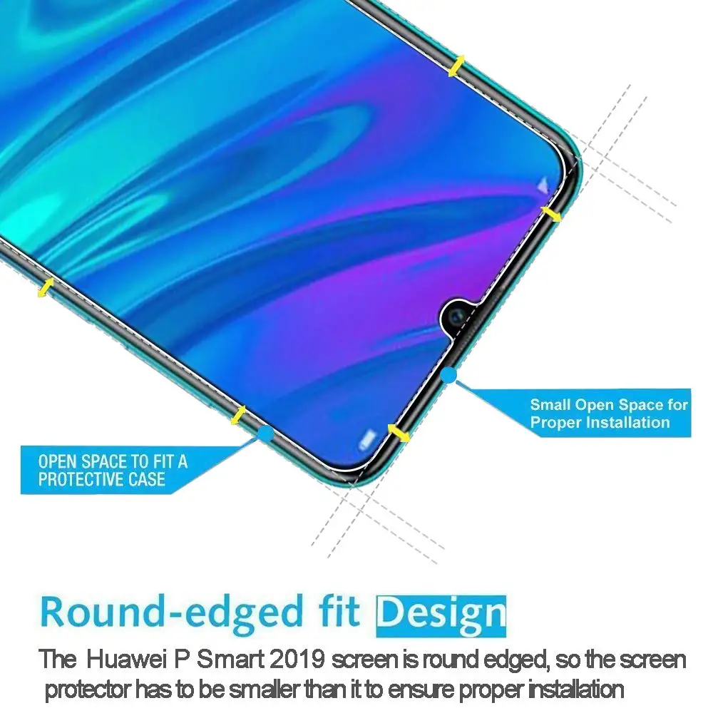 Закаленное стекло 9H 2.5D для HuaWei Honor 8 8A 8X 8i 8S Lite защитная пленка экрана Max Pro|Защитные