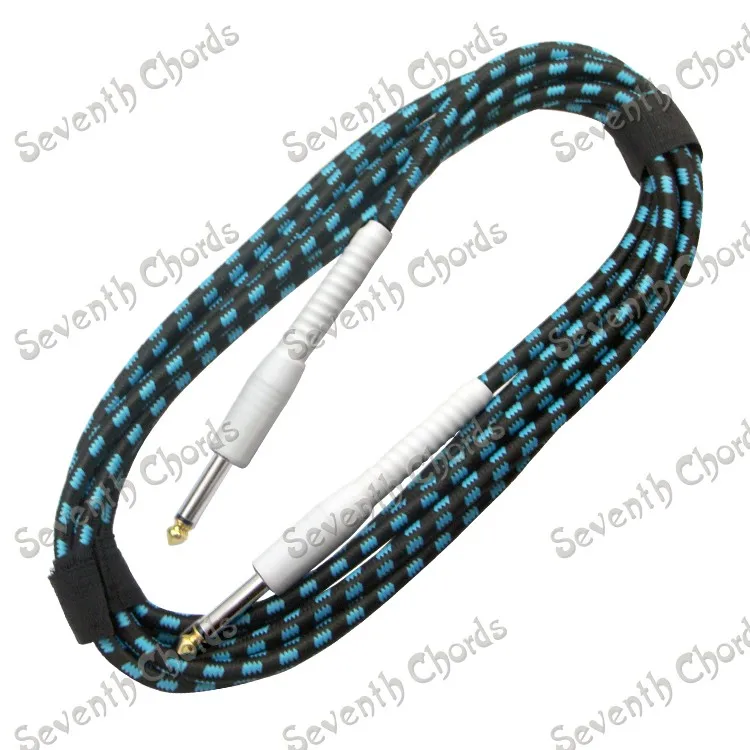 Кабель в тканевой оплетке 5 м гитарный кабель аудио для подключения