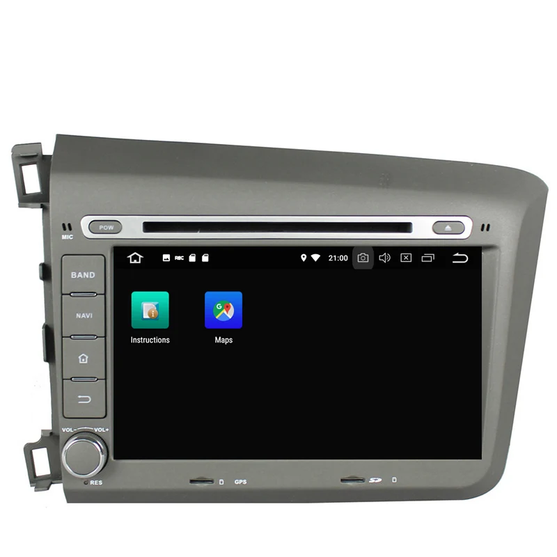 NaviTopia 4G ram 64G rom 8 Core автомобильный gps навигатор для Honda Civic 2012 радиоприемник головное