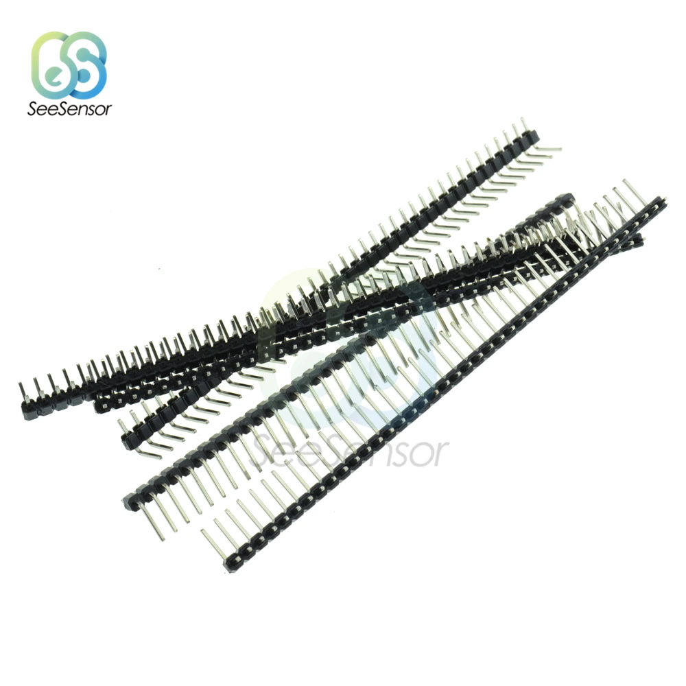 10 шт. 40Pin 1x40P 2 54 мм наружный Однорядный прямоугольный штырьковый коннектор для