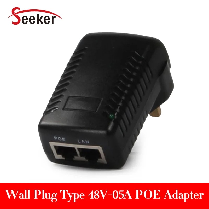 Бесплатная доставка Инжектор POE 48 В постоянного тока 0 5 А для IP камеры