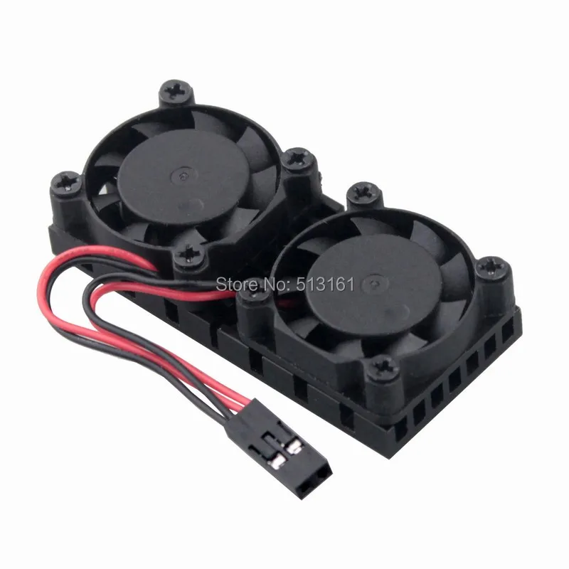 20 шт. Gdstime Ultimate Raspberry Dual Fan Heatsink Cooler Double Cooling для Pi 3/2/NESPI Case | Компьютеры и офис