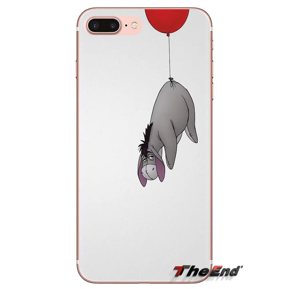 Мягкие прозрачные чехлы для Xiaomi Redmi 4A S2 Note 3 3S 4 4X 5 Plus 6 7 6A Pro Pocophone F1 cartoon donkey art Eeyore |