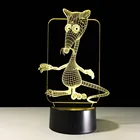 Китайский Зодиак животных символ 12 животных 3D лампа 7 цветов ночсветильник Крыса Бык Тигр кролик Дракон лошадь Коза собака свинья креативный подарок