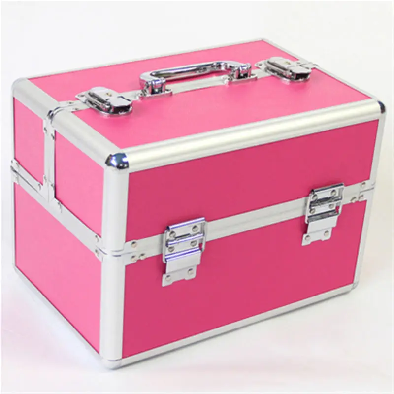 

New Professional Cosmetic Box Waterproof Makeup Box Suitcase Popular Cometic Travel Bag Make Up Organizer Cosmetic Toolbox Large