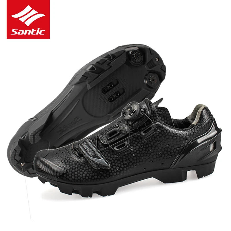 Santic Pro Cycling Shoes 2019 Men Racing MTB Bike PU Breathable Self-locking Mountain Bicycle Zapatillas Ciclismo | Спорт и