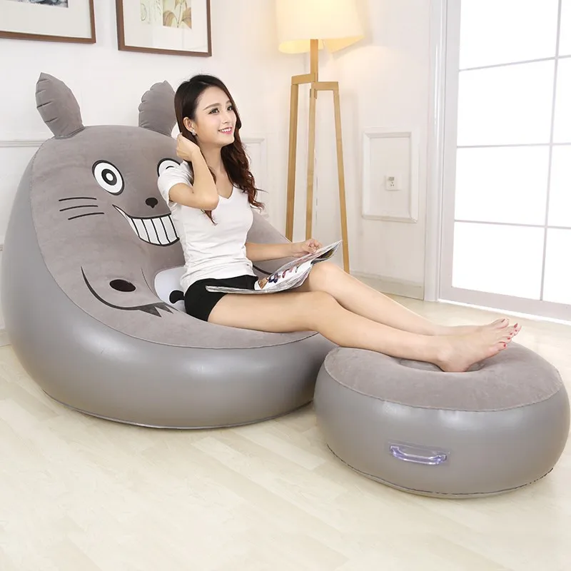 Складная кровать Totoro Beanbag Мультяшные матрасы надувной диван мебель для гостиной