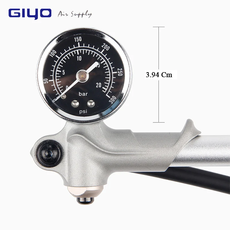 Насос велосипедный GIYO 300 PSI с манометром ручной|Велосипедные насосы| |