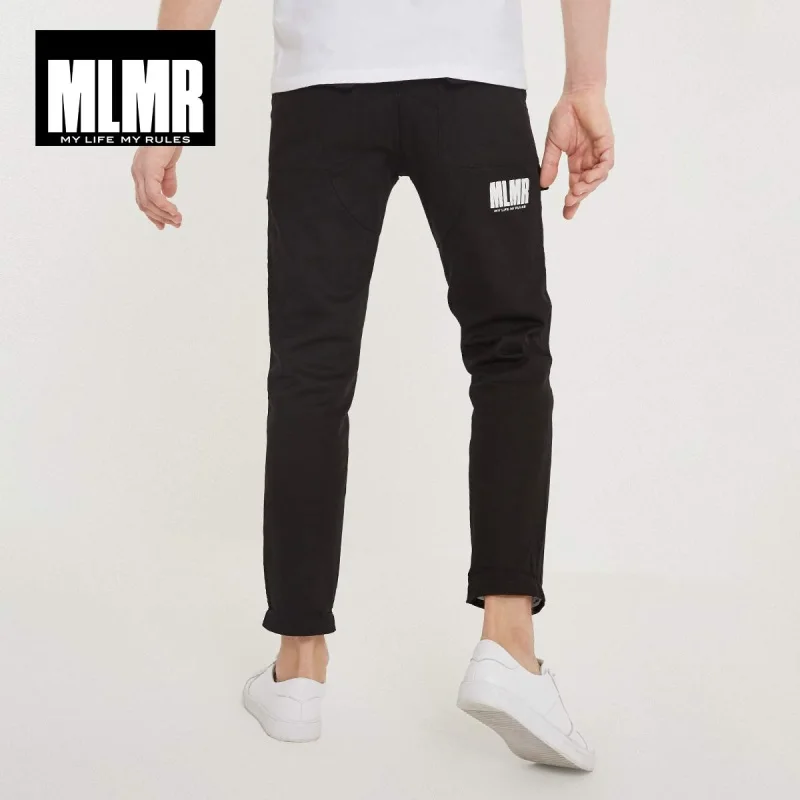 MLMR мужские брюки-карго из 100% хлопка повседневные облегающие брюки 2019 новая