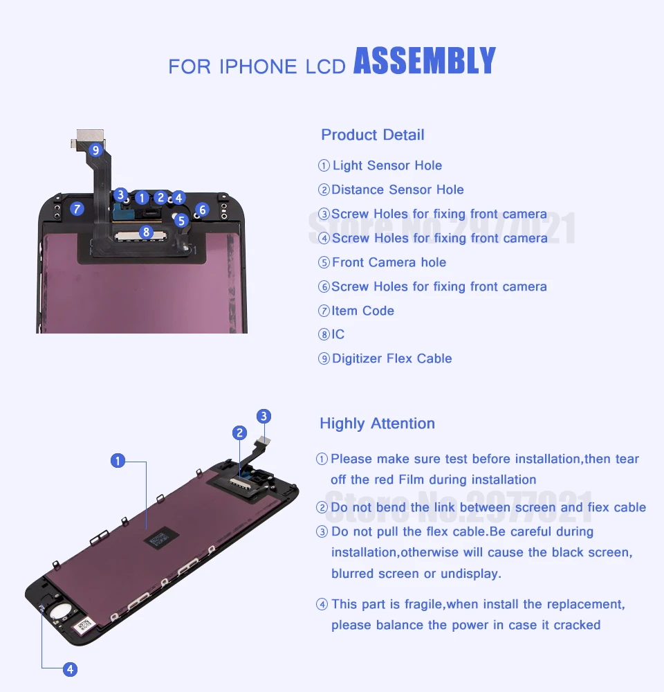 Экран для iPhone 4S экран сенсорный дигитайзер iphone4 ЖК дисплей сборка Замена черный +
