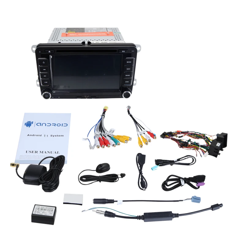 Автомобильный DVD плеер 7 дюймов Android 9 0 2 Гб ОЗУ 32 ПЗУ для Volkswagen Polo Tiguan Skoda Amarok VW Fabia