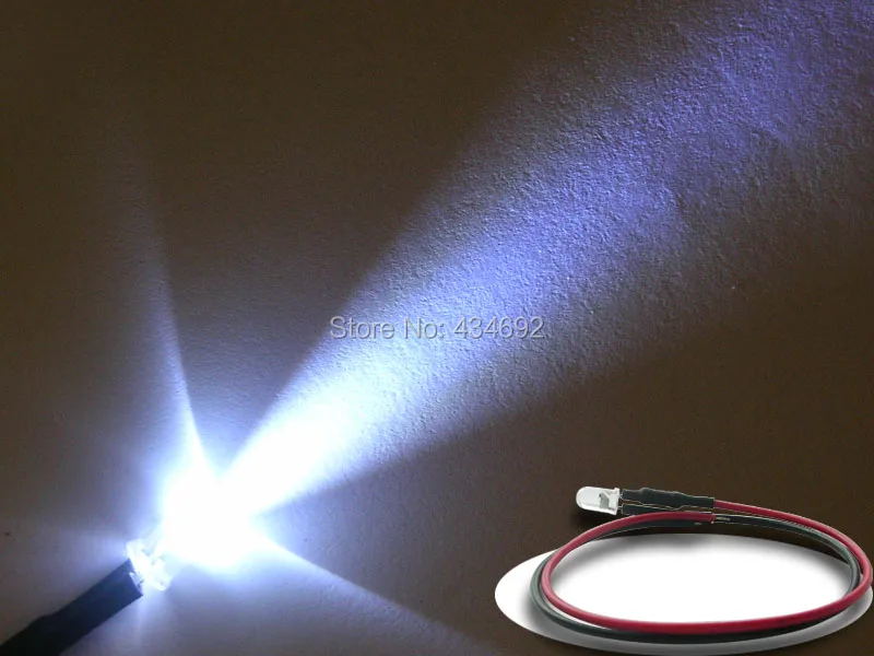 20 шт. 5 мм круглые светодиодные резисторы 12 в пост. Тока|diode led|diode cablediode white |