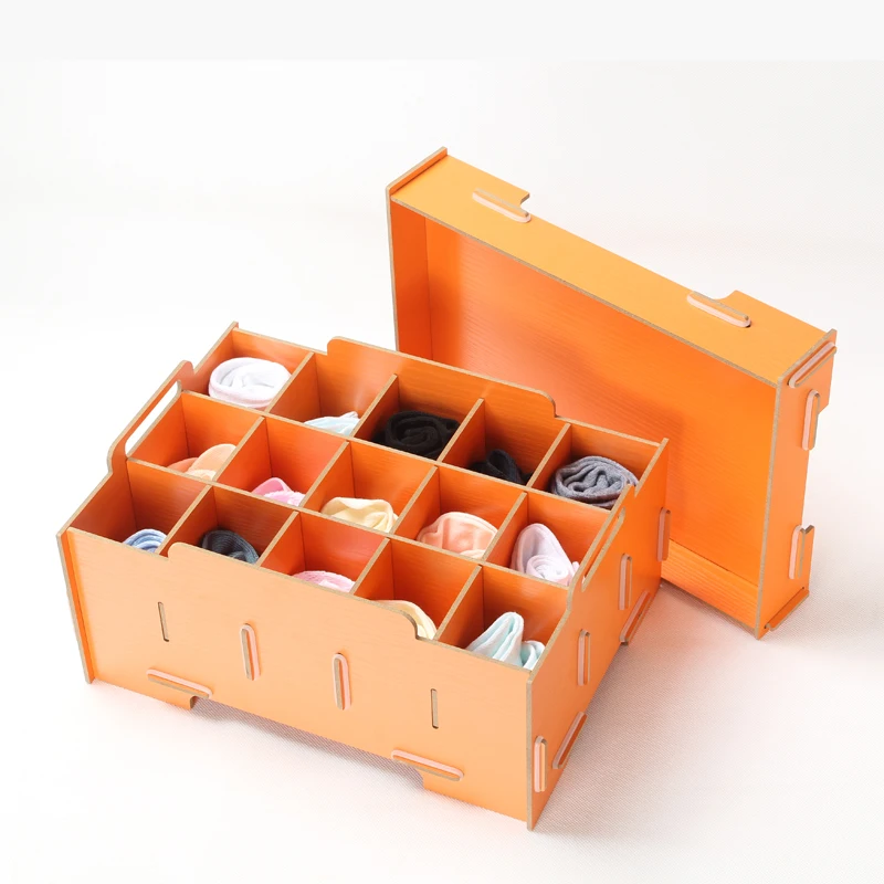ONEUP коробка для хранения DIY деревянный контейнер делитель ящика с крышкой ящики