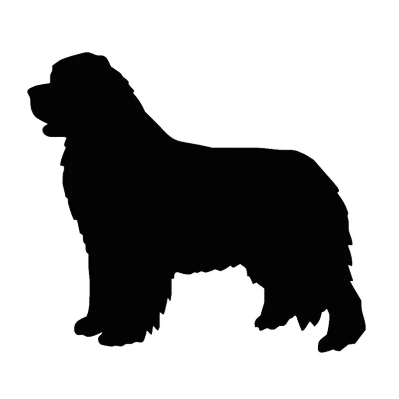 Car Sticker Vinyl 22.9*20.3cm Newfoundland Dog Window Glass Decorative Stickers Lovely Wall Motorcycle Decals Black/Silver/Laser |