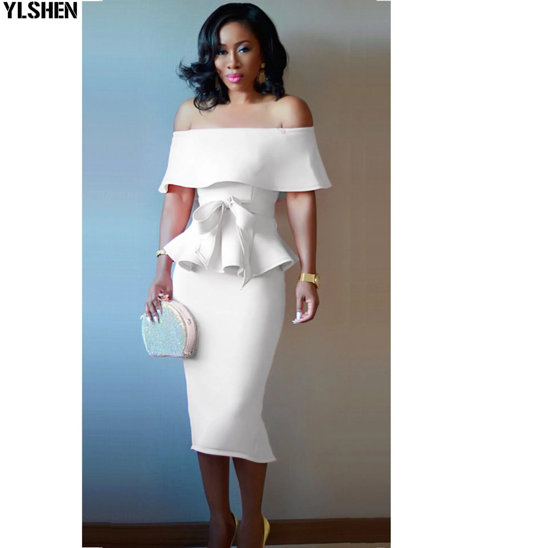 Африканские комплекты для женщин новая мода Дашики с открытыми плечами