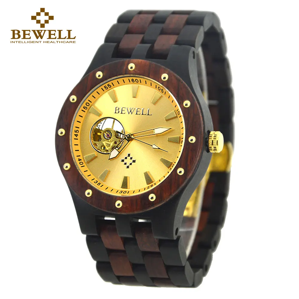 BEWELL 2017 Мужские механические часы деревянные для зрелых и стабильных мужчин s Crologio