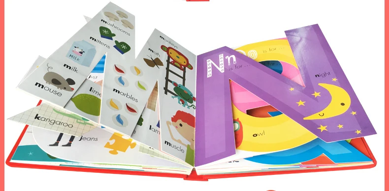My Awesome алфавитная книга ABC оригинальные английские настольные книги для детей, Обучающие книги с буквой В Форме 56 страниц