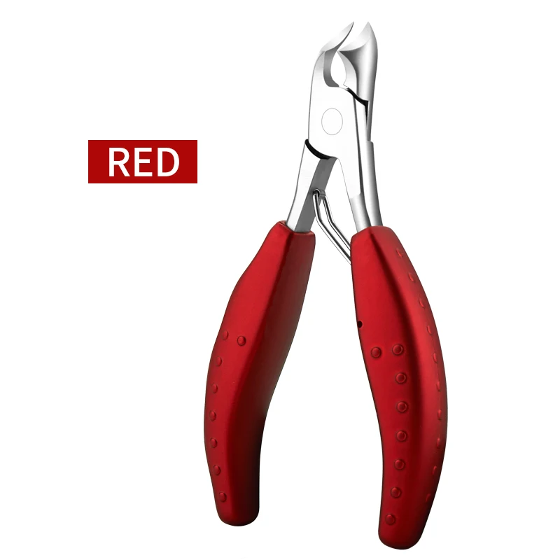 Red Ножницы для кутикулы ног и ногтей щипцы для ухода за ногами кусачки для ногтей Триммер кусачки для маникюра NT91 - Цвет: Red