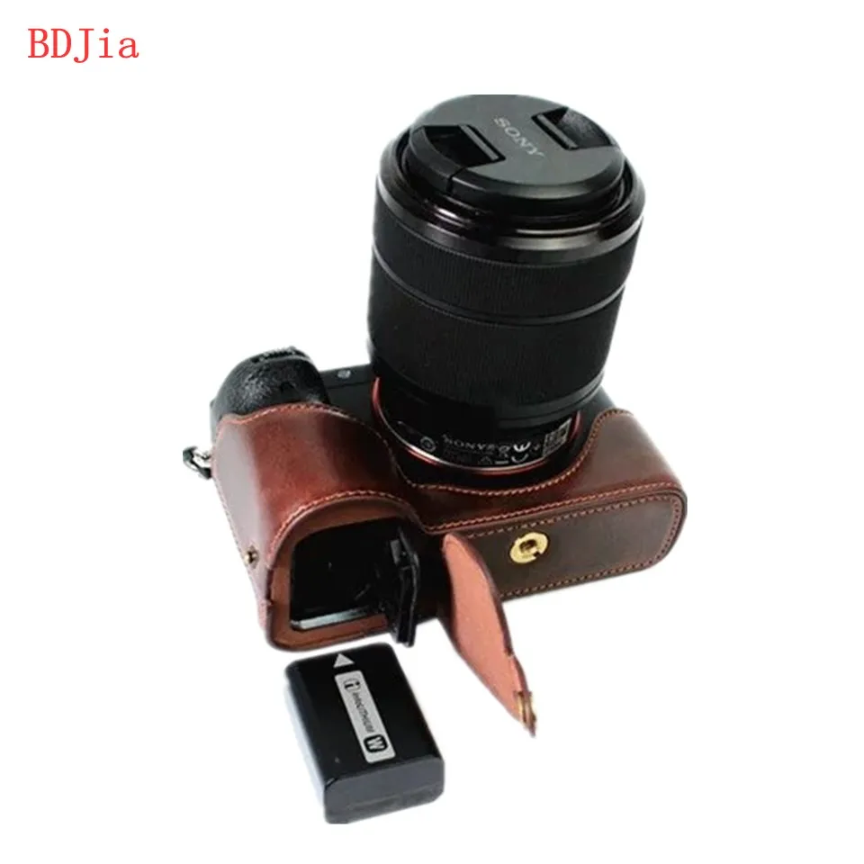 Новинка! Модный чехол для камеры для sony A7 A7R A7S из искусственной кожи с отверстием для батареи
