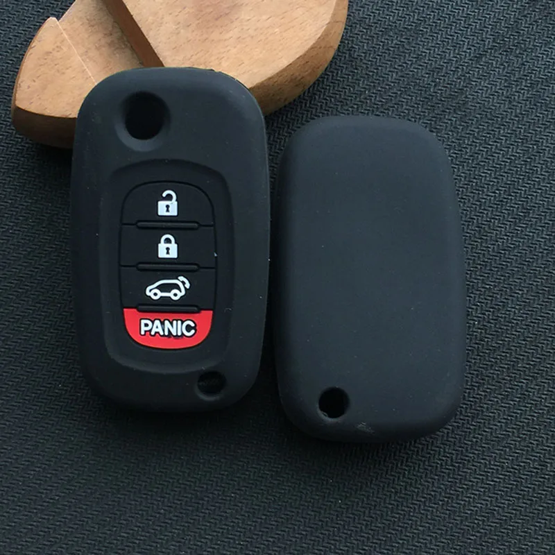 BLACK ZAD силиконовый чехол для ключей Benz Smart Fortwo 453 Forfour starline a93 чехол для брелка сигнализации - Название цвета: BLACK