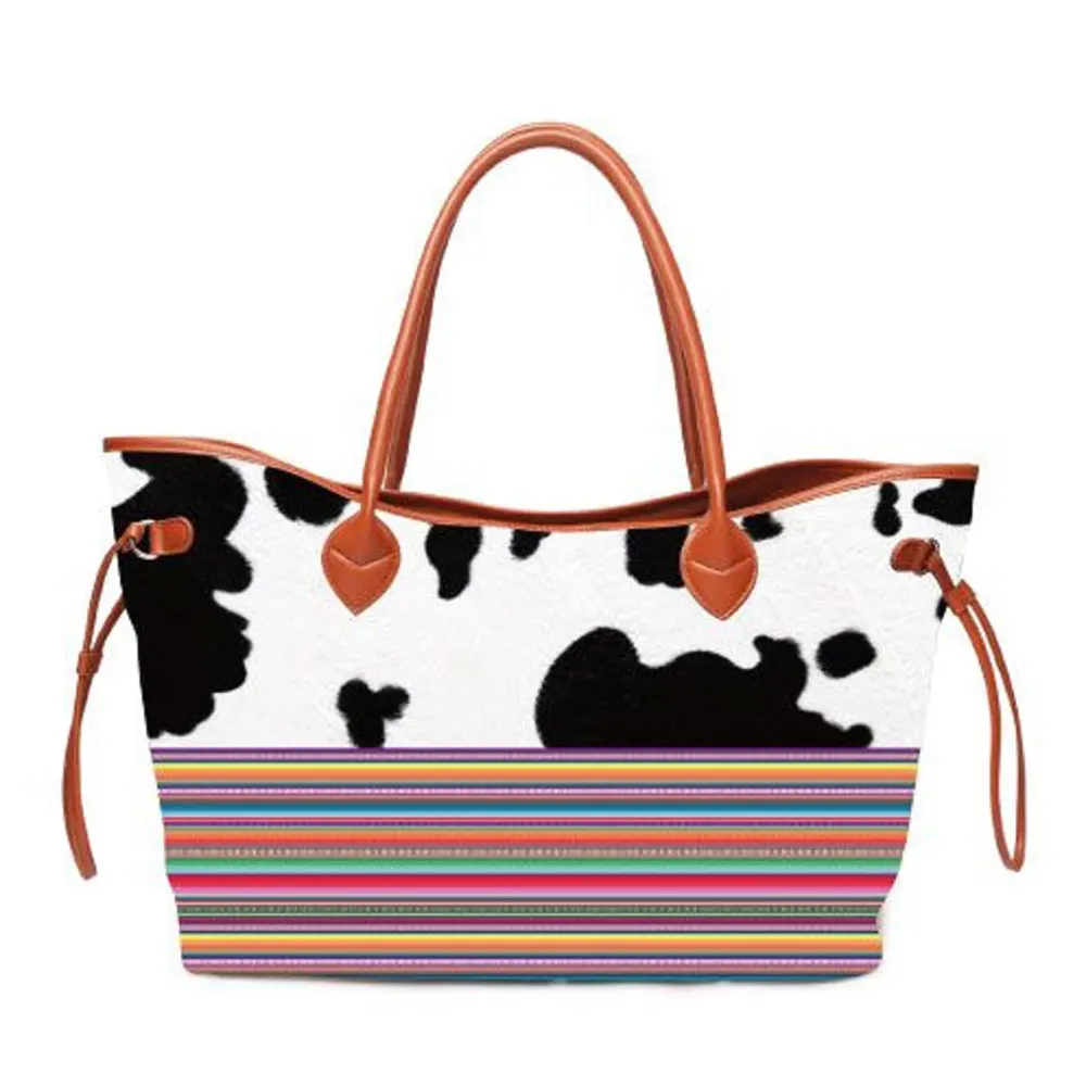 Роскошные сумки в полоску Мягкий тканевый Топ ручка Органайзер большой размер