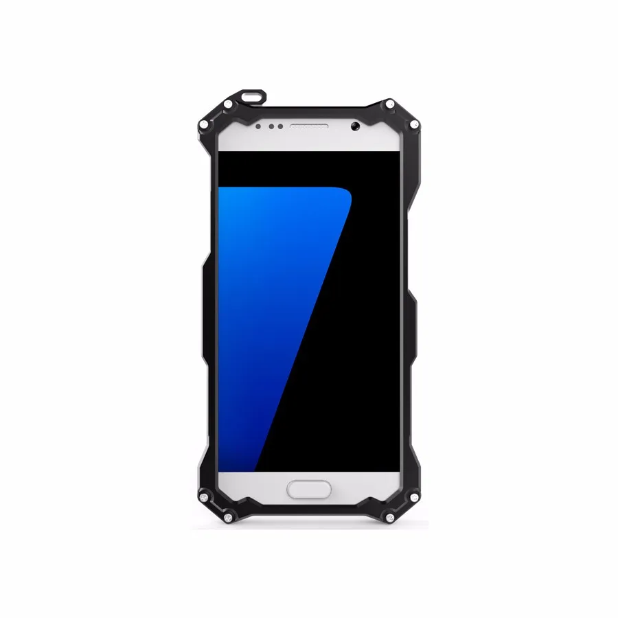 R-JUST воина гундама S7 края металлический корпус для SAMSUNG Galaxy S7& S7 край фирменный дизайн Алюминий с защитной оболочкой 360 защитный кожух для телефона