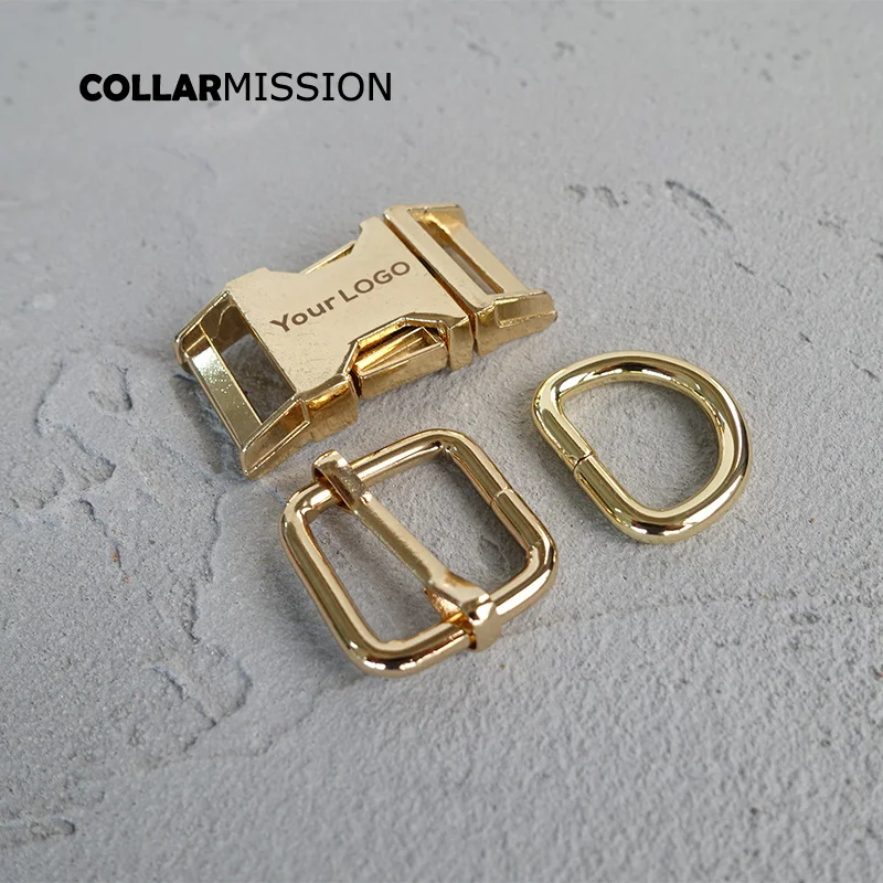 10 компл./лот (металлическая пряжка + настраиваемая кольцо D/набор) DIY собачьи