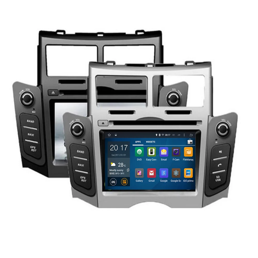 2 Din Android 10 8 Core RAM 4GB Автомобильный стерео экран радио для Toyota Yaris 2005 2011 DVD плеер GPS