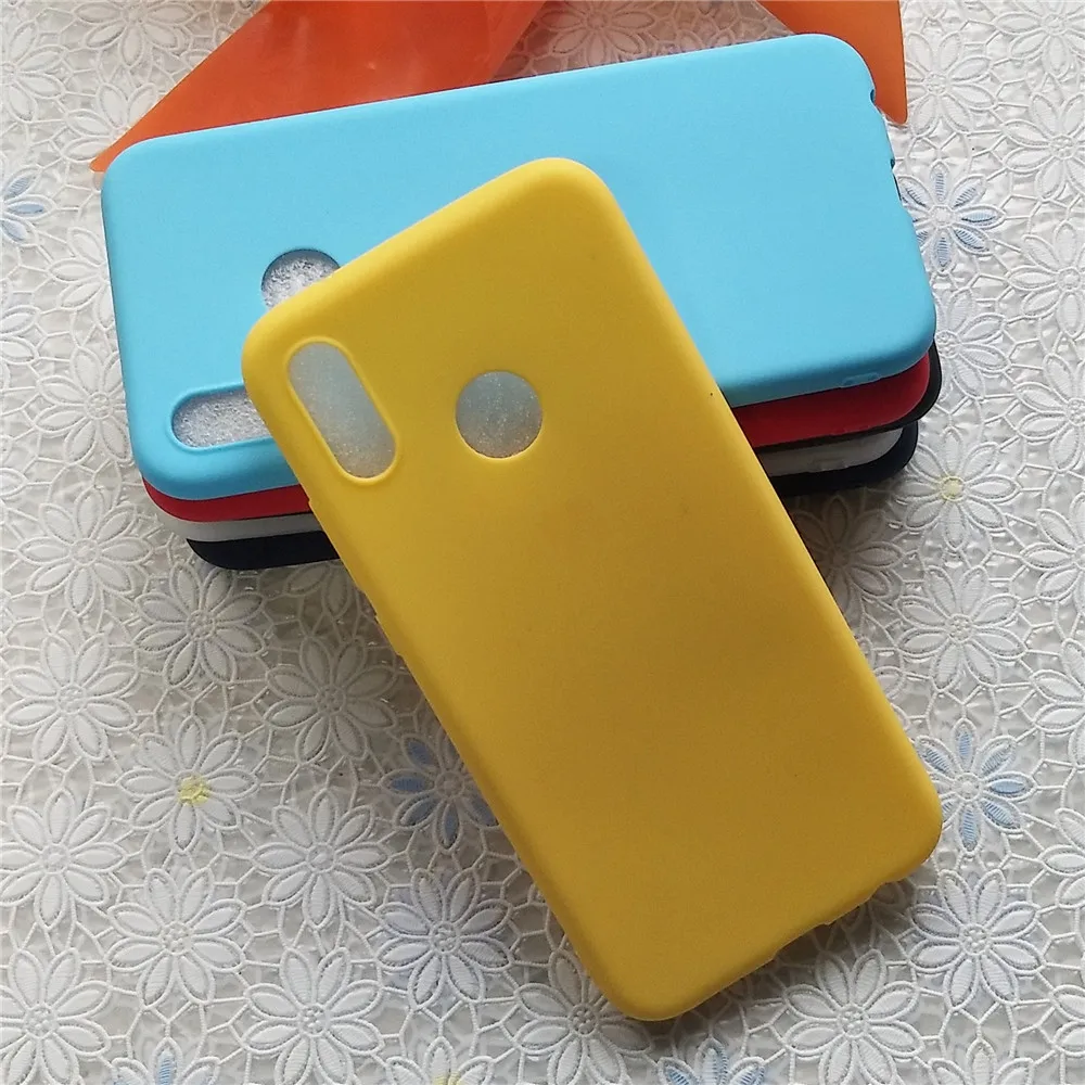 Цветной Мягкий ТПУ чехол Macarons для Huawei P20 Lite 5 84 '' высококачественный яркий с
