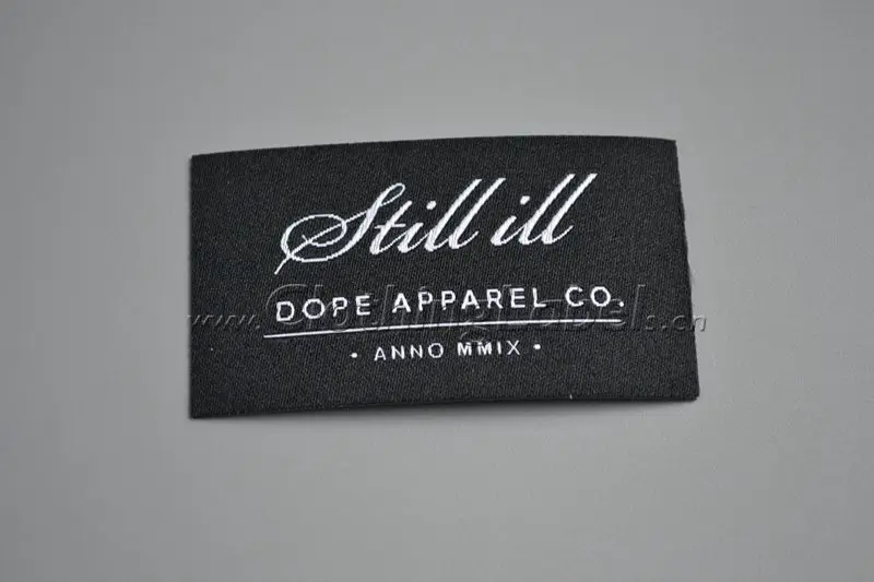 Изготовленный На Заказ тканый патч для одежды с теплообрезанным краем тепловым