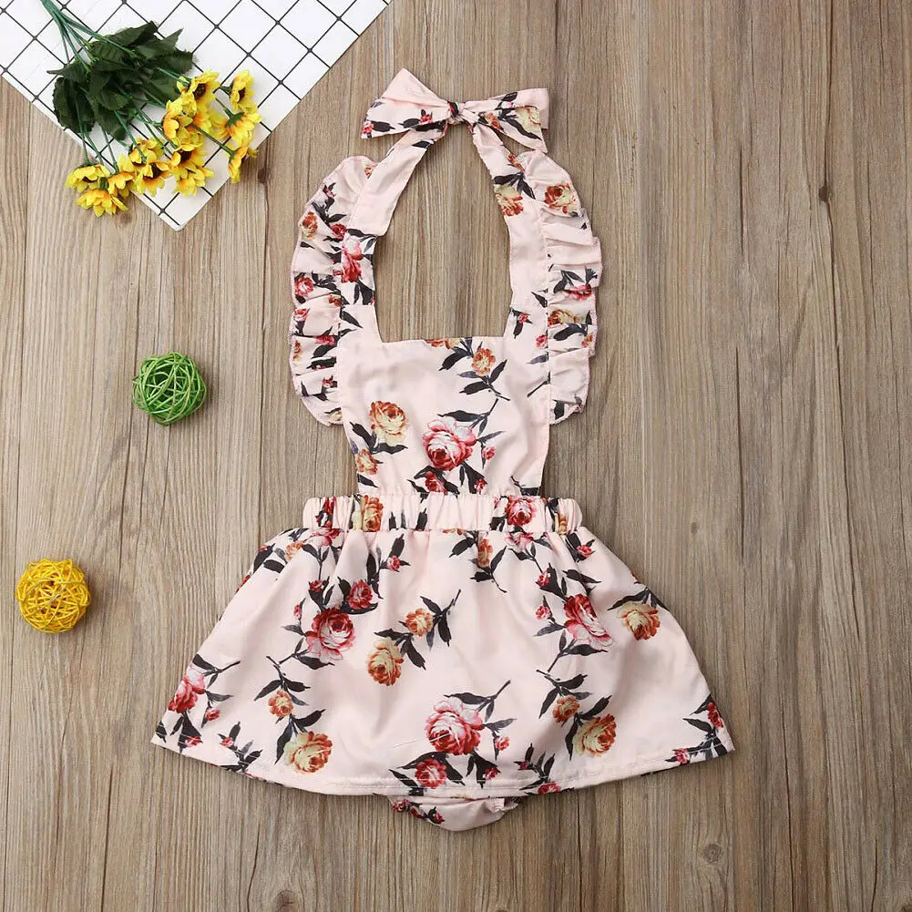 Детское летнее платье с цветочным рисунком|Комплекты одежды для девочек| |