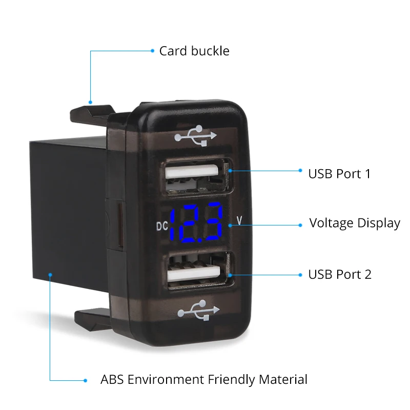 2.1A быстрое зарядное устройство для телефона 5 В 4.2A автомобильное USB 12