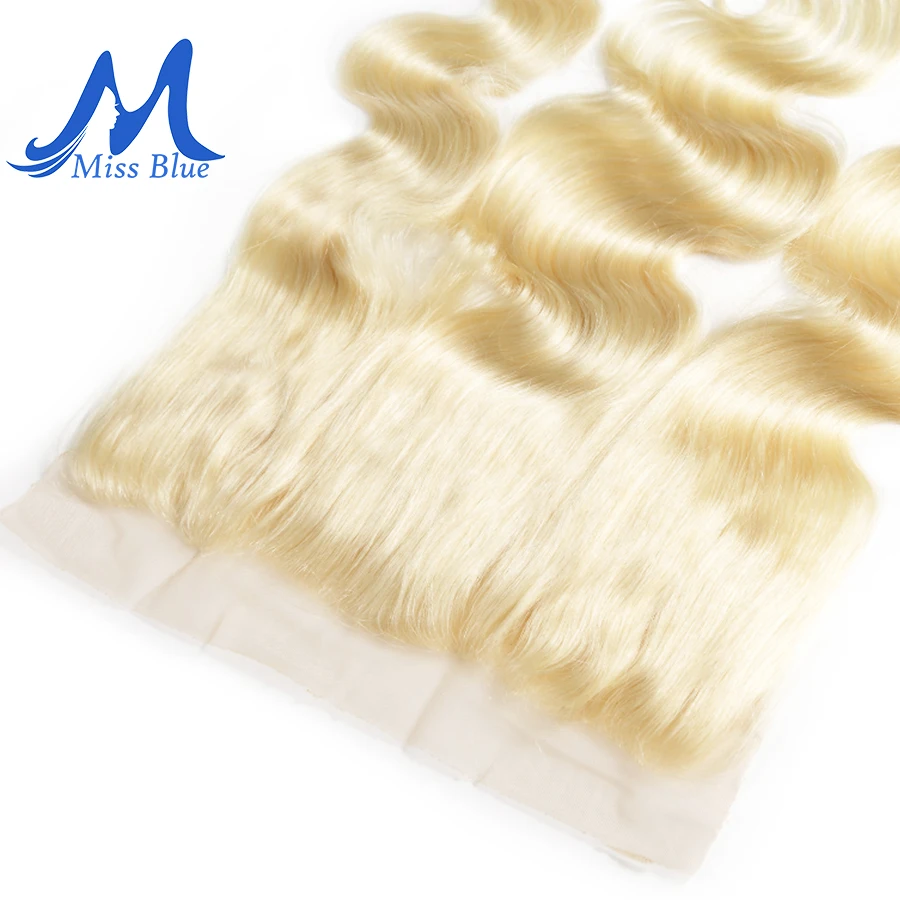 Missblue от уха до Фронтальная застежка с детскими волосами волнистые волосы 13x 4