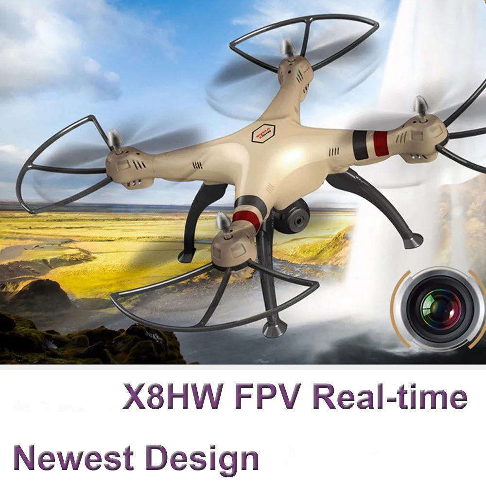 Новейший большой Радиоуправляемый Дрон X8HW Wi-Fi FPV с HD-камерой 1 МП 2 4G 4CH 6-осевой