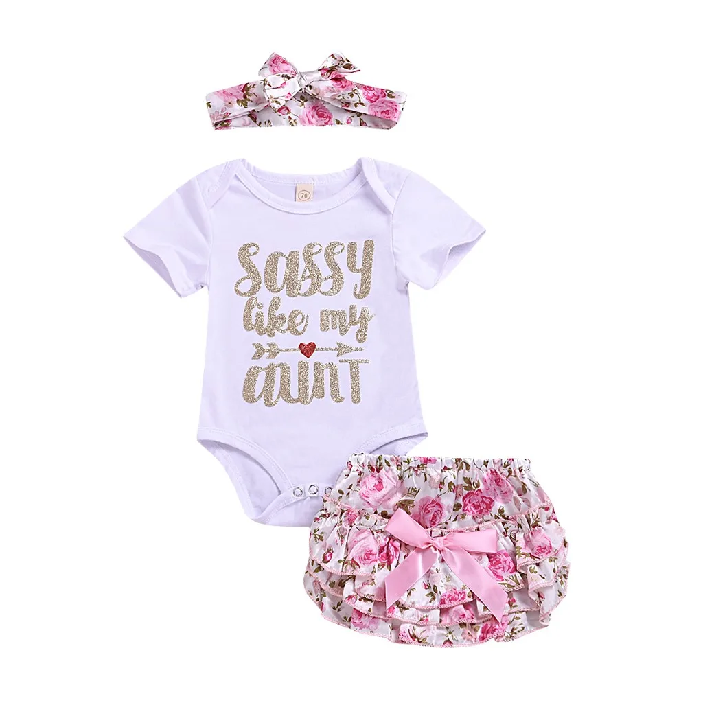 SAGACE/комплект для малышей Одежда новорожденных маленьких девочек с короткими