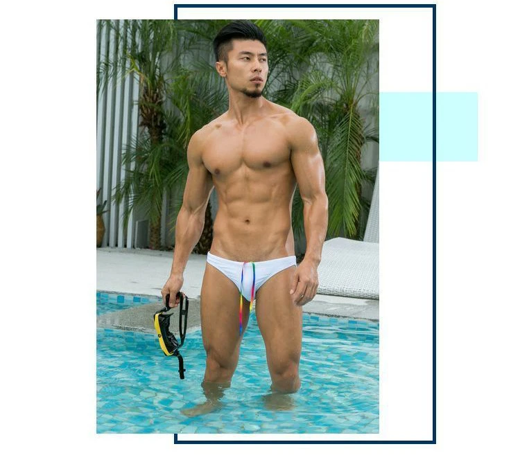 New Sexy Briefs Men Swimwear Swimsuit men Swimming Trunks Mens low waist bikinis Beachwear High Quality Shorts bathing suit