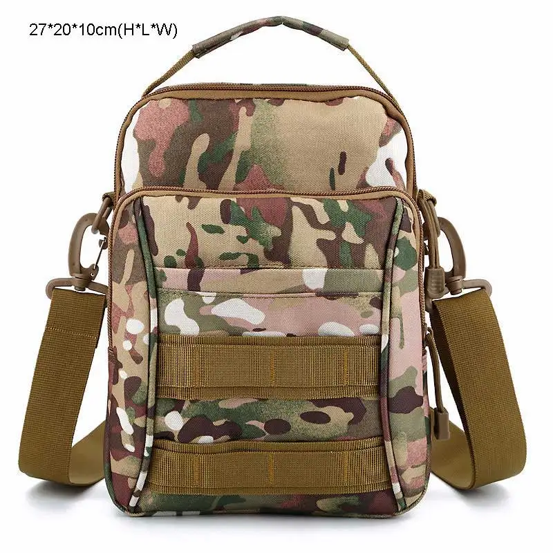 CP camouflage Сумка на плечо Военная поясная сумка Тактический Molle водонепроницаемый для мужчин женщин нагрудная сумка для бляшек многофункциональный мешок XA500WA - Цвет: CP camouflage