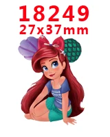 PR-18249 Принадлежности для рукоделия с изображением героев мультфильмов плоские с обратной стороны плоские смолы 30 штук. PR-17991-18249 - Цвет: PR-18249