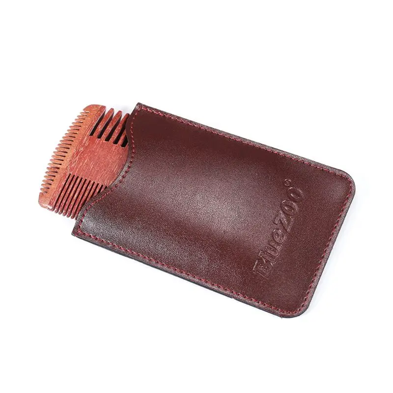 Расческа для бороды с 4 широкими и тонкими зубцами портативная расческа из