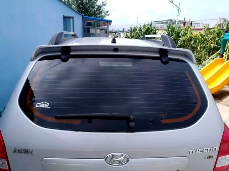 Для hyundai Tucson спойлер 2005-2012 Высокое качество абс материал заднее крыло праймер цвет задний спойлер модифицированный спойлер