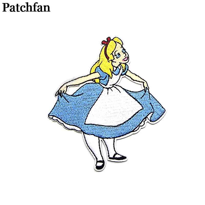 Patchfan Милая Аппликация нашивки Железный На para рубашка одежда вышитый Стикер одежда с героями мультфильмов платье значок A2104