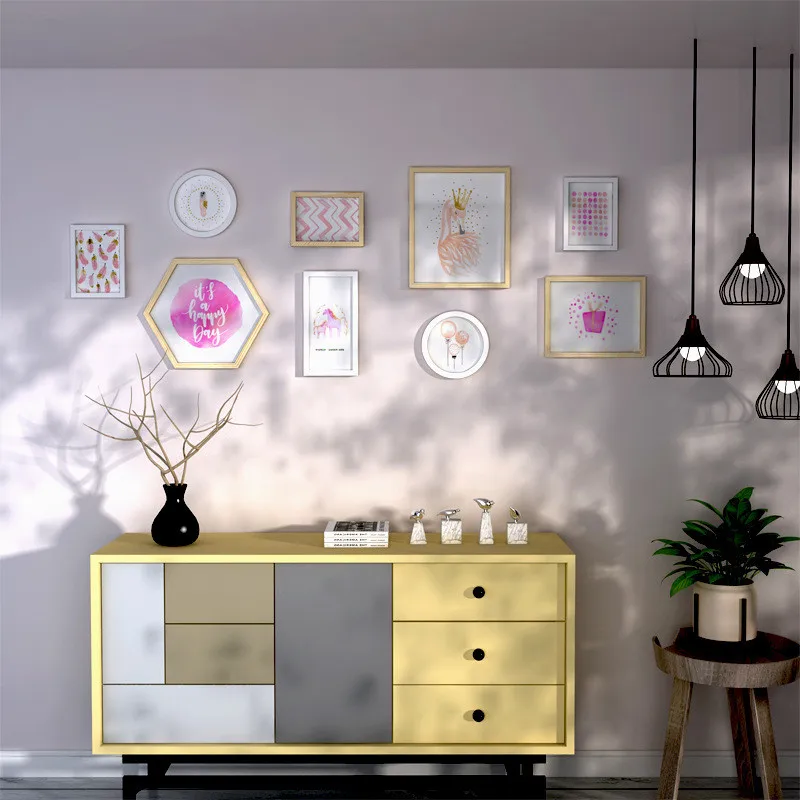 9 шт./компл. винтажная фоторамка настенная наборы фоторамки для фото коллаж