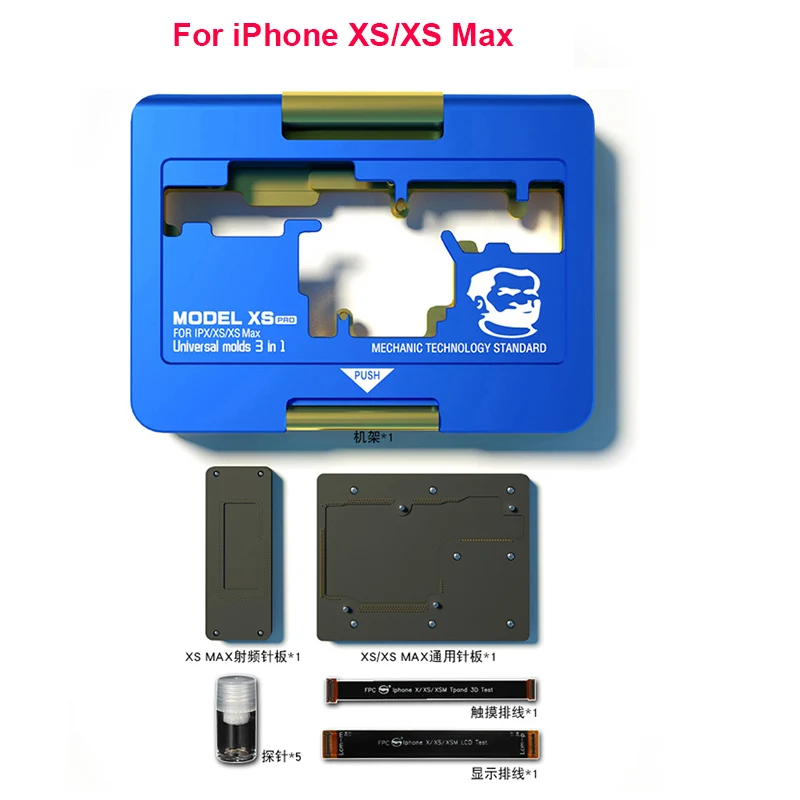 Механический полнофункциональный тестер материнской платы для iPhone X Xs/Xs Max дисплей сенсорный wifi камера ID обслуживания платформы - Цвет: For iPhone XS XS Max
