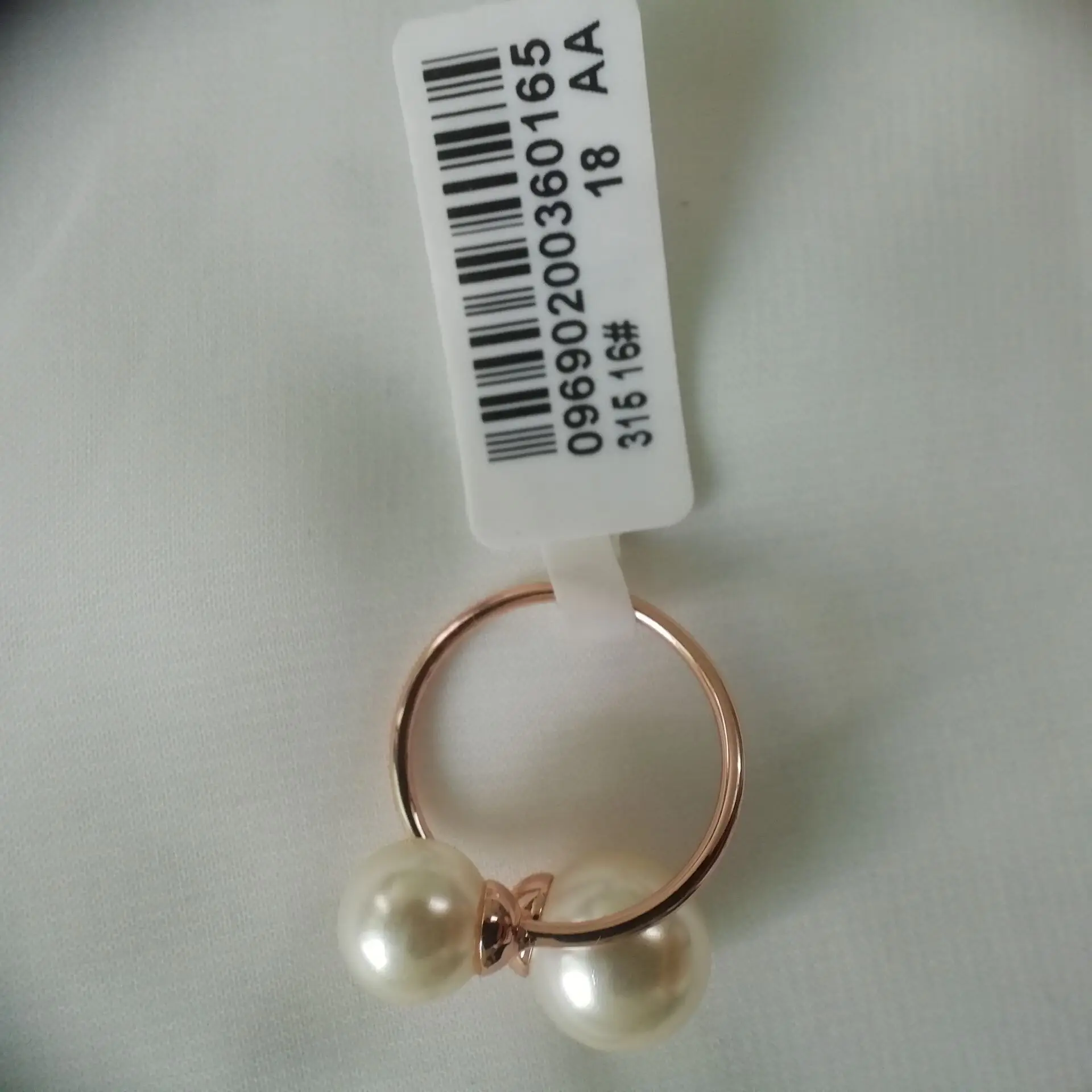 Настоящее фото жемчужное кольцо высокое качество 2019 розовое золото кольца