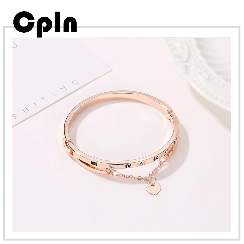 Cpln Римский Браслет любви для женщин цифровой кисточкой сердце темперамент