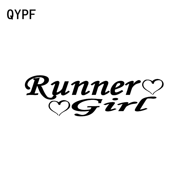 QYPF 17 см * 5 Забавный автомобиль Стайлинг Runner девушка виниловая Автомобильная